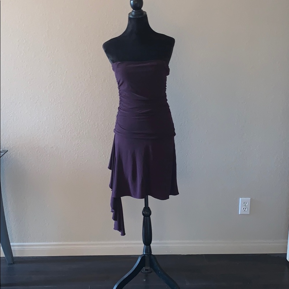 Deep Purple strapless Dress